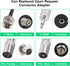 DORHEA 3 FM Dipole Antenna Adhesive Mount with Connector Adapters for TV Radio Home Stereo Receiver Indoor Music System