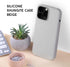 EMF Protection Liquid Silicone Shungite Case for iPhones, 5G Shield Reduction, Lightweight Back Cover (Beige, 13)
