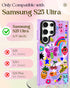 Lotadilo S25 Cute Case for Samsung Galaxy Ultra for Women Girls - Funny Crayon Drawing Design Compatible with Magsafe
