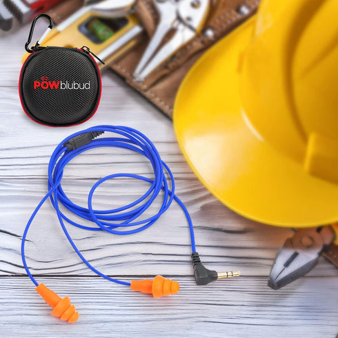 Ear Plug Headphones for Work, Noise Reducing Sweatproof Hidden in-Ear Headphones, OSHA Compliant Hearing Protection for
