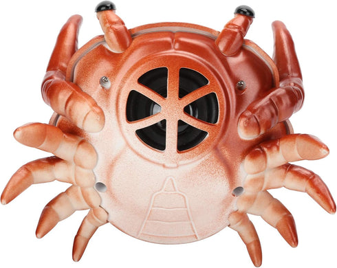 GOWENIC 2 in 1 Portable Speaker, Crab Shape Bracket, 360 Degree Surround Sound Speaker for Desktop (Red)