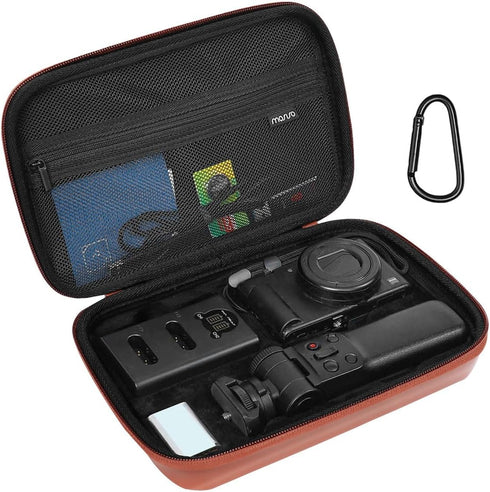 MOSISO Camera Case for Sony ZV-1/ZV-1F/ZV-1 II, Waterproof Shockproof EVA Carrying Case with Hand Strap