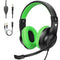 ShinePick Kids Headphones, Over-Ear Gaming Headphones with Microphone and Volume Control for Kids Teens Online School,