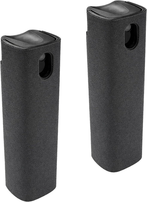 Attkryy 2 Pack Portable Screen Cleaner Spray Bottle with Microfiber Cloth Wipeable Shell