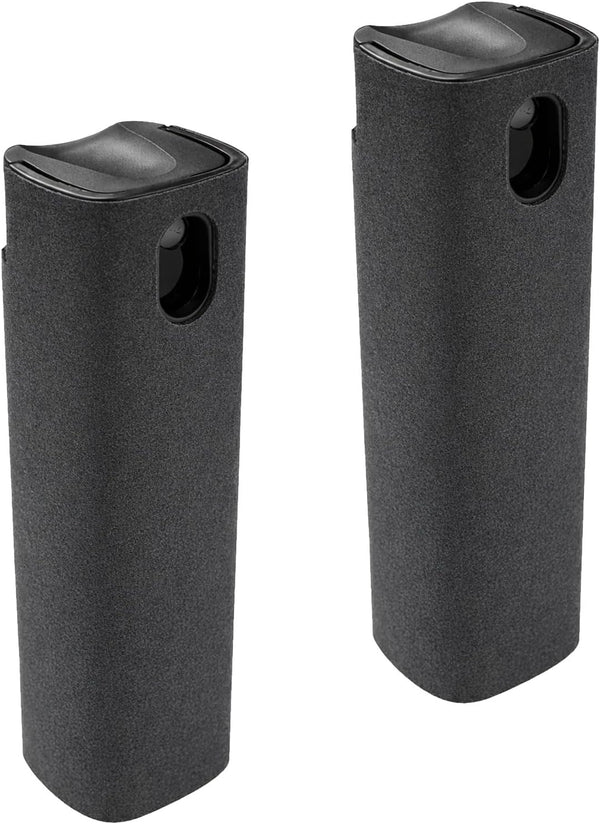 Attkryy 2 Pack Portable Screen Cleaner Spray Bottle with Microfiber Cloth Wipeable Shell