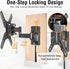 ELIVED Lockable RV TV Mount for 13-43 Inch TVs, Swivel and Tilt for Camper Trailer, Detachable TV Bracket