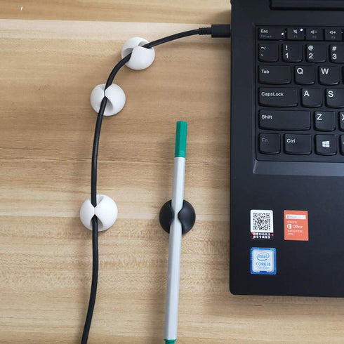 Cable Clips Organizer for Phone Charging Cable, Desktop Cord Clips for USB, Mouse, Headphone, Office, Nightstand