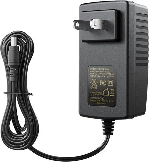 ZOSI DC 12V 1A 1000mA US CCTV Power Supply Adapter, 3m Long Power Cords for Home Security Camera