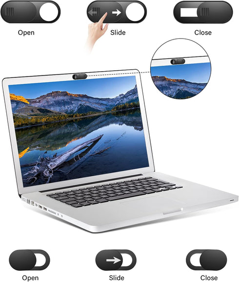 ZUCUCUC 6 Pack Laptop Camera Cover Slide, Phone Camera Cover Slide, Ultra Thin Webcam Cover Slide for Laptop, Desktop
