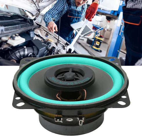 Car Speakers, 100W 4 Inch Loudspeaker, Wear Resistant High Fidelity Coaxial Loudspeaker for Car Sound Systems