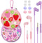 2 Packs of Earbuds Set with Case for Kids, Wired Headphones with Case and Small Size Ear Tips, Cute Earphones for Phone