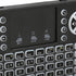 Mini Bluetooth Keyboard with Touchpad, Portable 2.4GHz RF Multi Touch Rechargeable Handheld Controller for PC, Tablet,