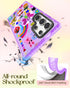 Lotadilo S25 Cute Case for Samsung Galaxy Ultra for Women Girls - Funny Crayon Drawing Design Compatible with Magsafe