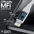 TALK WORKS 6' Lightning Cable Chargers, MFI Certified, for iPhone 14/13/12 (Pack of 2, White) - Fast Charging Cords.