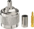 Eightwood 5-Pack N Male Plug Crimp RF Connector 50 Ohm for RG58 RG142 LMR195 Cable
