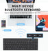 iClever BK10 Bluetooth Keyboard, Wireless Rechargeable Bluetooth 5.1 Multi Device Keyboard with Number Pad