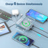 Wireless Portable Charger 10000mAh, Magnetic Power Bank with Built-in Cables, 22.5W PD Fast Charging for iPhone