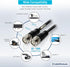 CableWholesale 6 Foot RG58/AU Coaxial Cable, Black, BNC Male to Male, Copper Stranded