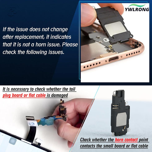 YWLRONG Loud Speaker Replacement for iPhone 12 Pro Max - Loudspeaker Ringer Speaker Buzzer Assembly with Tools