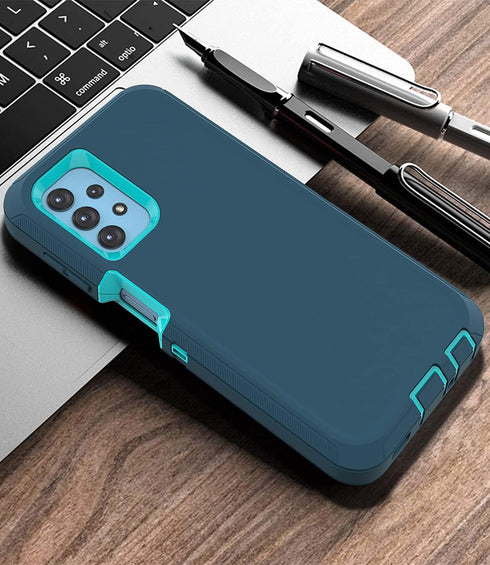Shockproof Dustproof Case for Samsung Galaxy A32 5G (Blue) - Compatible with Samsung Galaxy A32 5G