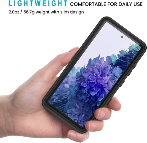 Lanhiem IP68 Waterproof Dustproof Case for Samsung Galaxy S20 FE - Heavy Duty with Built-in Screen Protector