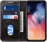 SINIANL iPhone 11 Pro Max Leather Case - Wallet Folio Case with Magnetic Closure and ID Holder, Dark Grey