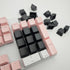 OEM Profile Blank Black Keycaps, PBT Material 1U R4 Keycap for MX switches Mechanical Keyboard (Black, 20pcs)