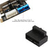 USB 3.0 90 Degree Motherboard Adapter, 19 Pin/20 Pin Male to Female Extension Adapter for Desktop