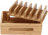 Bamboo Charging Station Rack for Multiple Devices, Universal Docking Station USB Multi-Charger Organizer Compatible