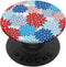 Floral Flower Dahlia Red White Blue America PopSockets Standard PopGrip