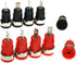 E-outstanding 10PCS 4mm Banana Speaker Jack Female Panel Mount Socket Binding Post Adapter Test Connector