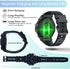 Goodatech Military SmartWatch 1.39" for Men Women, Phone Call, 5ATM IP68 Waterproof, Fitness Tracker, Black