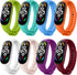 Replacement Bands for Mi Band 7 Strap, Colorful Silicone Wristbands Compatible with Xiaomi Mi Band 7 Accessories