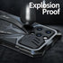 For iPhone 14 Pro Max Case, 6.7'' Shockproof Military-Grade Heavy Duty Protection with Tempered Glass Protector