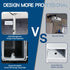 Homcine 11 13.7 Inches Projector Ceiling Wall Mount Adjustable Height from to Bracket with Extendable Arms Low Profile