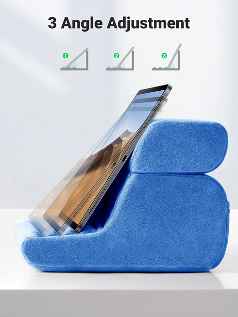 UGREEN 3 13 12 11 10.5 5 4 3 2 16 15 14 Tablet Pillow Stand for Lap Soft Holder Bed with Viewing Angles Adjustable Home