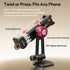 ULANZI MA51 17 16 15 14 Metal Phone Tripod Mount, Universal Phone Clamp with Arca QR Base, Cold Shoe, Aluminum Tripod