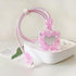 DIY Cable Protector for Apple iPhone Charger, Cute Glitter Bling Love Heart Design, USB Case Wire Cable Saver, Pink