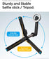 Spigen S571W (MagFit) MagSafe Selfie Stick Tripod Stand with Bluetooth Remote Control, Compatible with MagSafe Phones