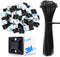 50 Sets Cable Zip Tie Mounts Kit with Self Adhesive, Black 6" Zip Ties, Sticky Cable Clips for Management