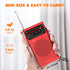 Goodes NOAA Weather Radio AM FM, Portable Radio with Loud Speaker, Headphone Jack, Battery Operated