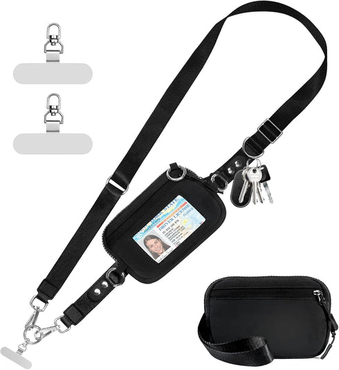 Tiostep Clip and Go Strap for Phone with Wallet Crossbody Phone Lanyard Adjustable