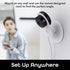 Geeni Glimpse Indoor Home Security Camera - 1080p Video Wireless WiFi, 2-Way Audio, Motion Alert Phone App (White)