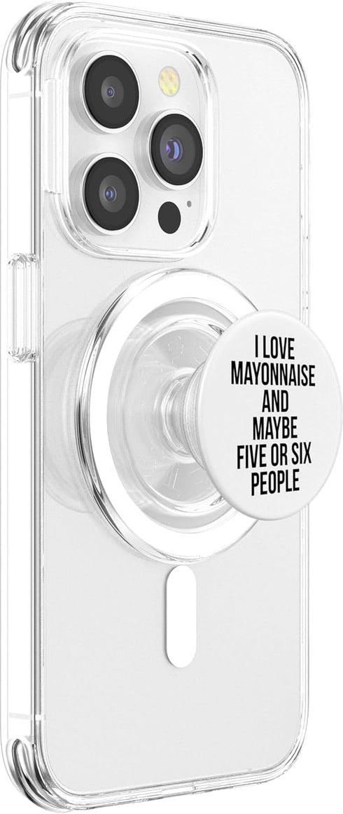 Mayonnaise Gifts I Love Mayonnaise, Funny Mayonnaise PopSockets PopGrip for MagSafe