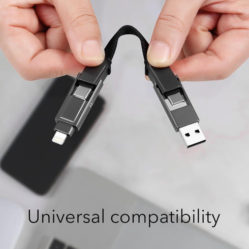 Wasserstein Multi-Charging Cable - 6-in-1 Charging Wizard with USB-A & USB-C Input
