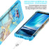 for Galaxy Note 9 Case, Marble Pattern Three Layer Heavy Duty Shockproof Hard Plastic Bumper + Soft Silicone Hybrid