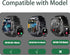 Compatible with OCTDG Smart Watch Band, 22mm New Soft Silicone Sport Replacement Straps Compatible for OCTDG K61 1.96 Inches, K61 Pro 2 Inches Smartwatch