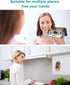 HomeMount Hands Free Wall Mount Phone Holder with Adhesive Strip for Bedroom Living Room Kitchen Compatible with All