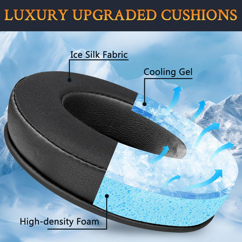 SOULWIT Cooling Gel Earpads Replacement for OneOdio Pro-10/Pro-30/Pro-50/Studio HiFi/Studio Pro-C Y80B/Monitor 60