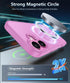 FNTCASE 16 for iPhone Phone Case: Magnetic Matte Textured Shockproof Military Grade Drop Protection Cell Phone Cover |